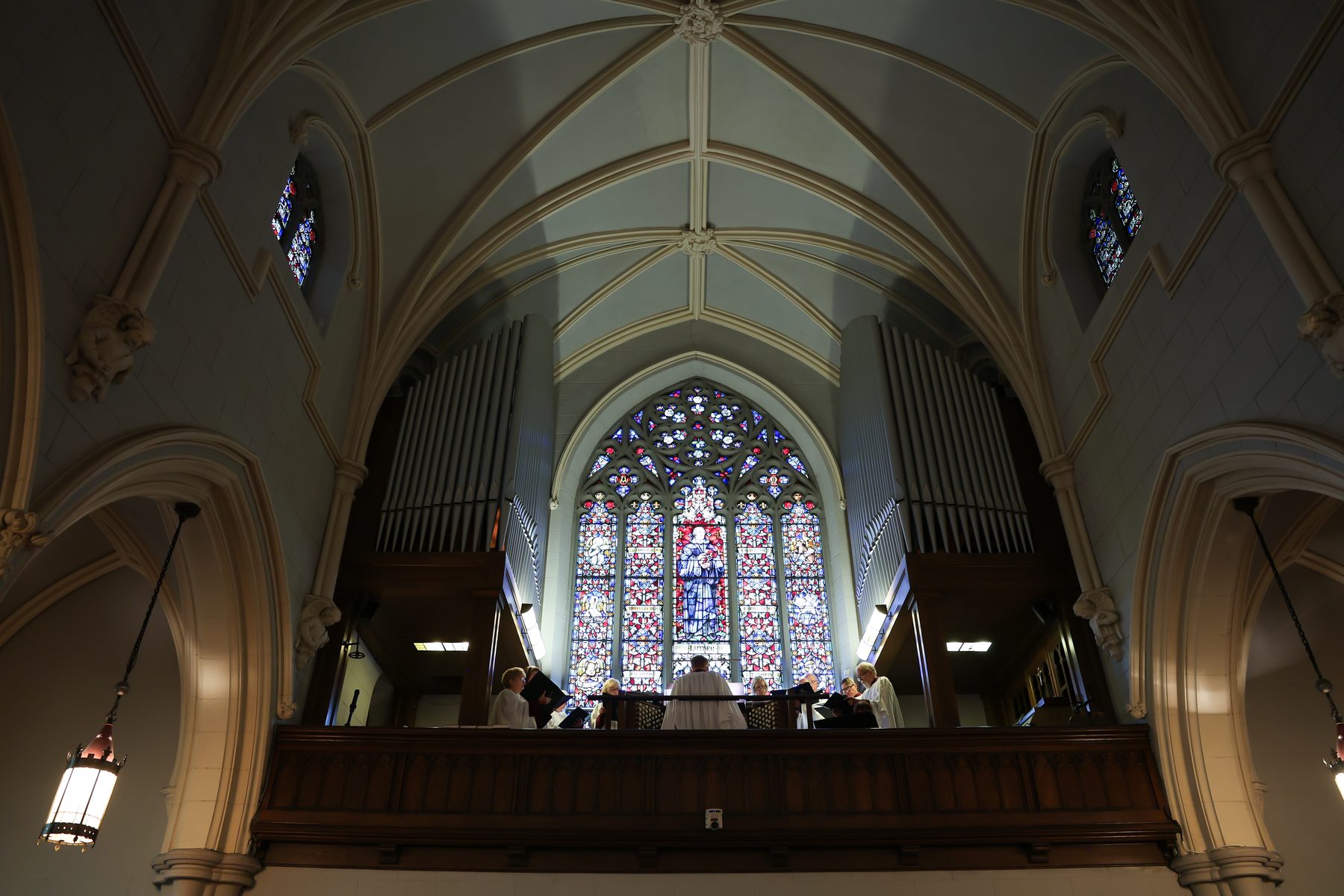 The gallery organ and choir at Trinity Lutheran Church, Staten Island